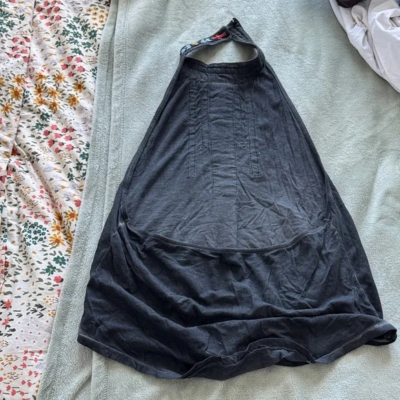 Embroidered Beaded Halter Top - Picture 4 of 5